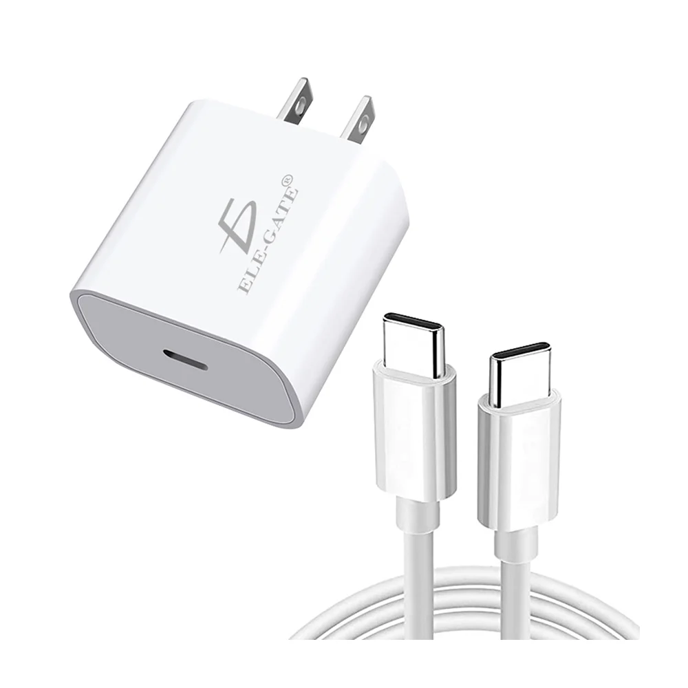Combo cargador usb-c ele-gate con entrada tipo c para carga rápida 20…