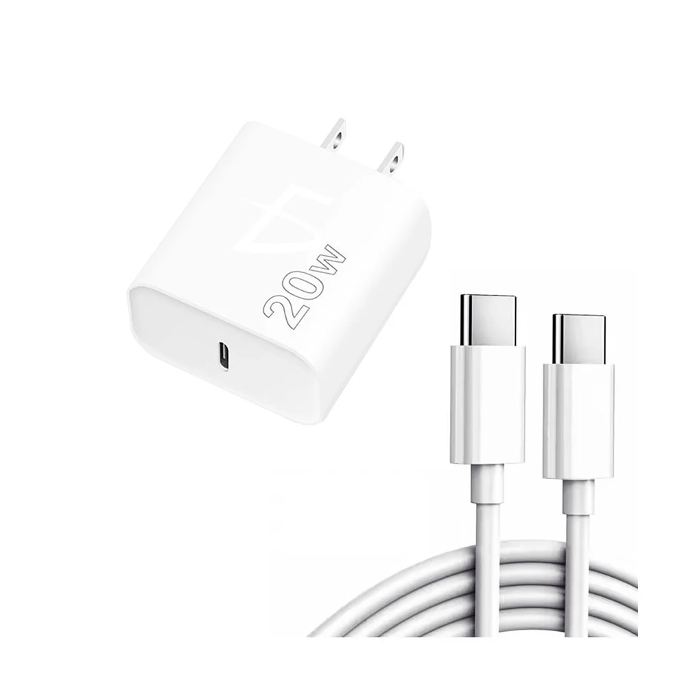 Cubo cargador con puerto usb-c de 20 watts con cable tipo c a tipo c …