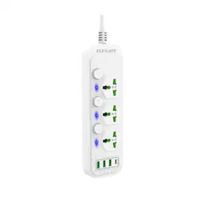 Multicontacto universal con 3 enchufes, 3 puertos usb y 1 puerto usb-…
