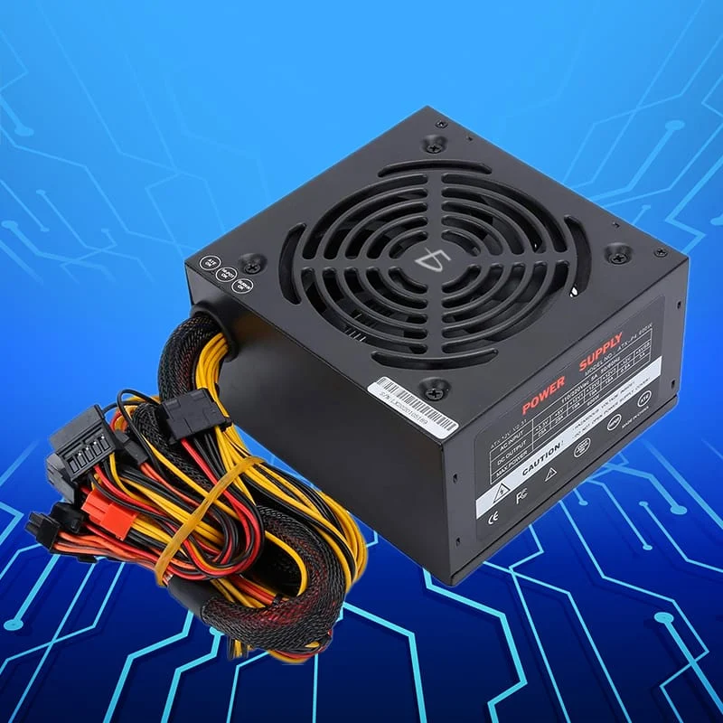 Fuente de alimentación ele-gate para pc con ventilador de 600w / ch.4…