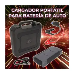 Cargador portátil con cables pasa corriente para automóvil de 1500a /…