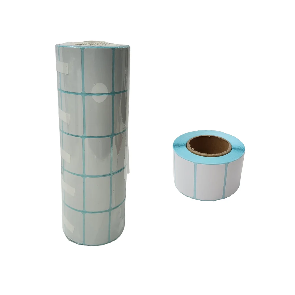 Rollo de etiquetas blancas adhesivas para superficies de 3.5x2cm / aa…