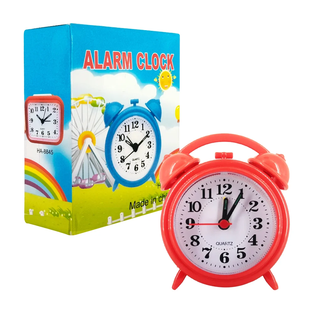 Reloj despertador redondo con manecillas para escritorio, variedad de…