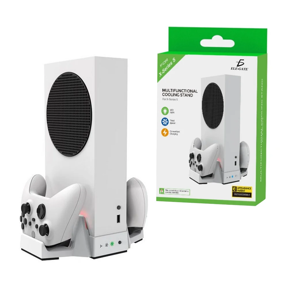 Base enfriadora multifuncional para xbox series s con 2 cargadores de…
