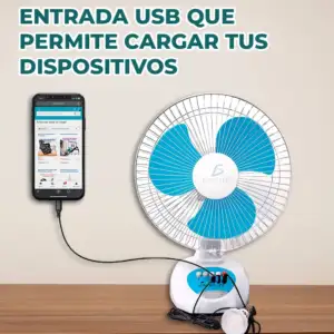 Par de ventiladores de 12 pulgadas con 3 velocidades + panel solar y …