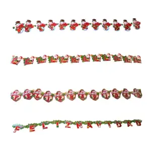 Banderin móvil de feliz navidad con diamantina, variedad de modelos /…