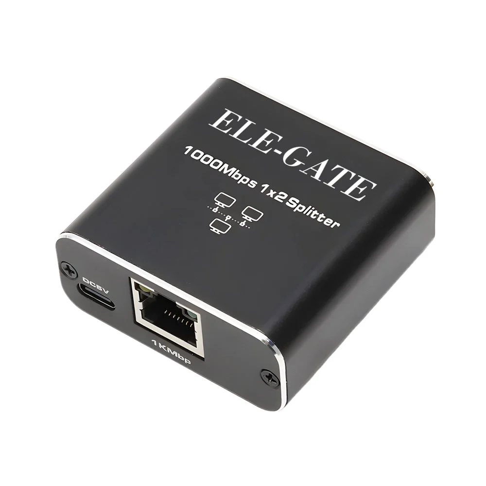 1pza Divisor cuadrado para ethernet de 1 a 2, de alta velocidad, vari…