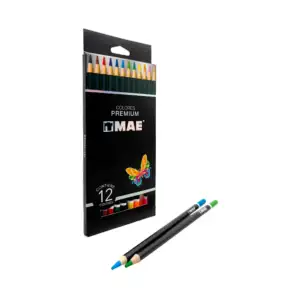Caja con 12 colores premium mae, colores intensos, redondos, trazo su…