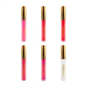 1pza brillo labial lip gloss en tono mate de larga duración con aplic…