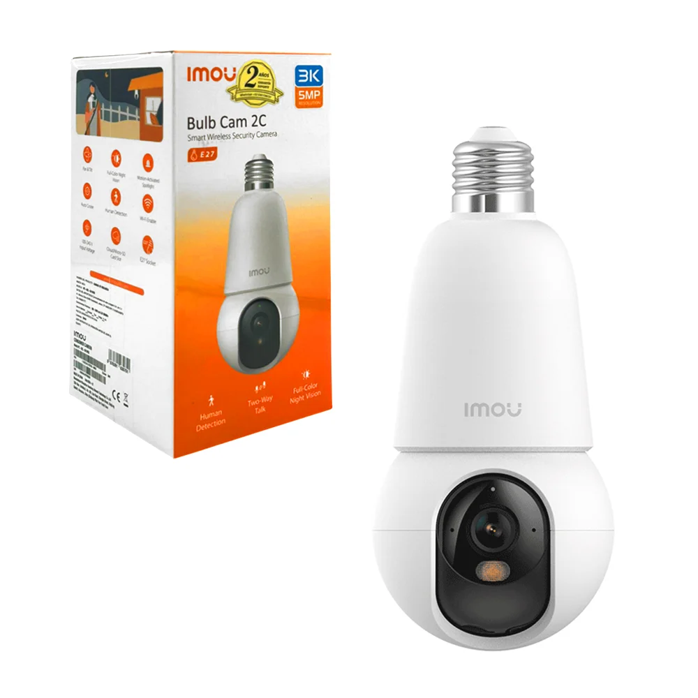 Cámara de seguridad imou tipo socket con audio bidireccional conexión…