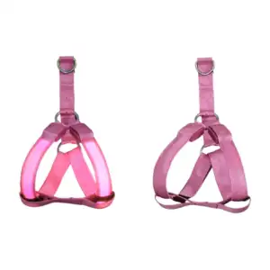 Pechera ajustable con correa y luz led para mascota, variedad de tall…