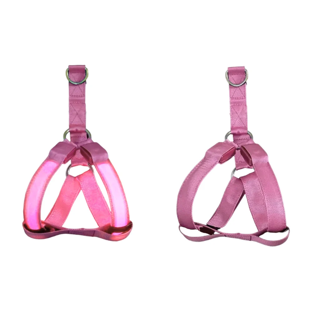 Pechera ajustable con correa y luz led para mascota, variedad de tall…