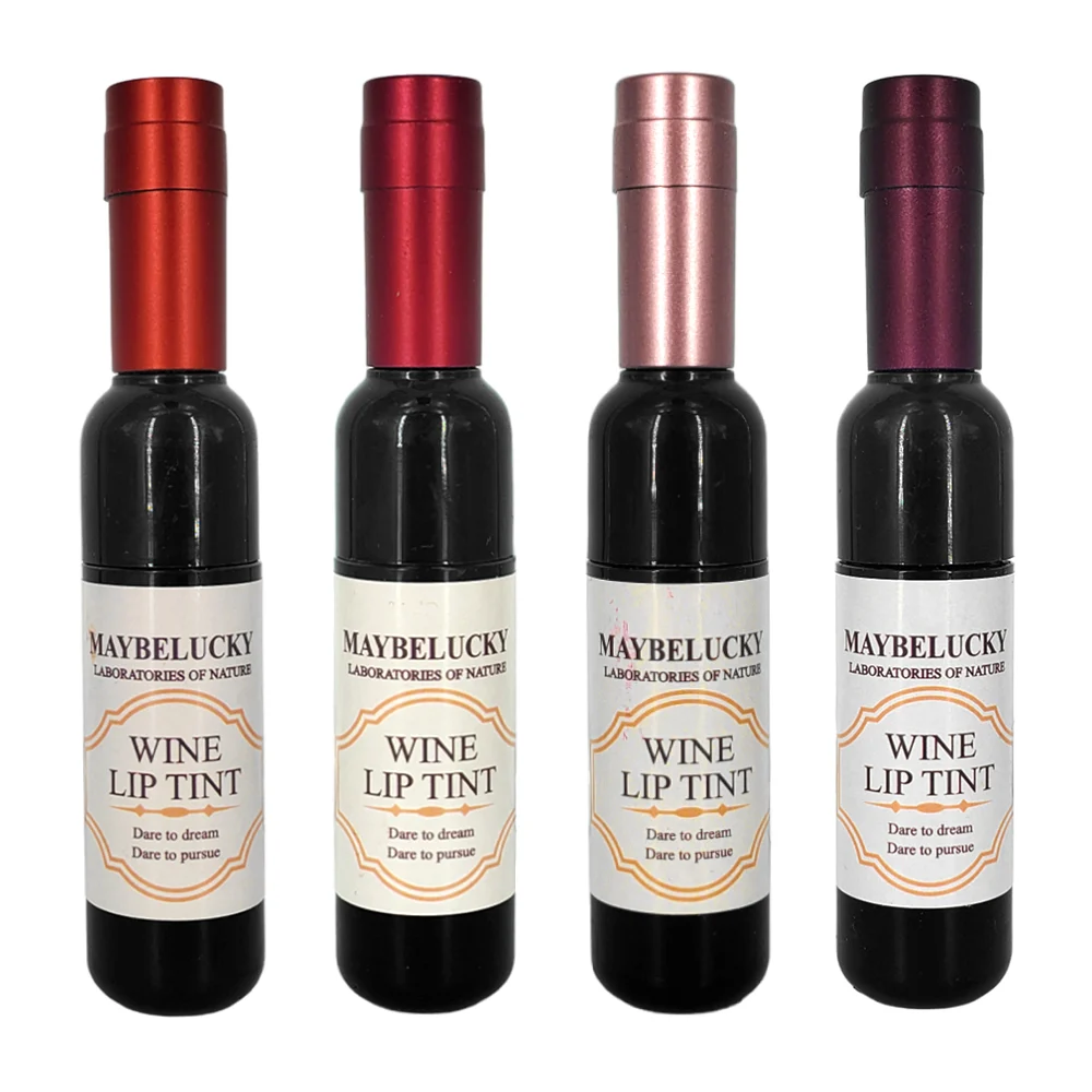 1pza Tinta brillo labial en forma de botella de vino 7g, variedad de …