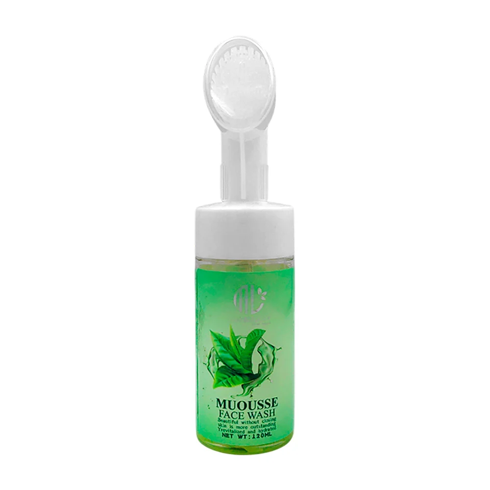 Mousse espuma facial limpiadora con extracto de té verde + cepillo li…