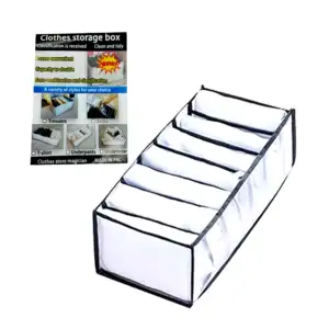 Caja organizadora con compartimentos para ropa interior, variedad de …