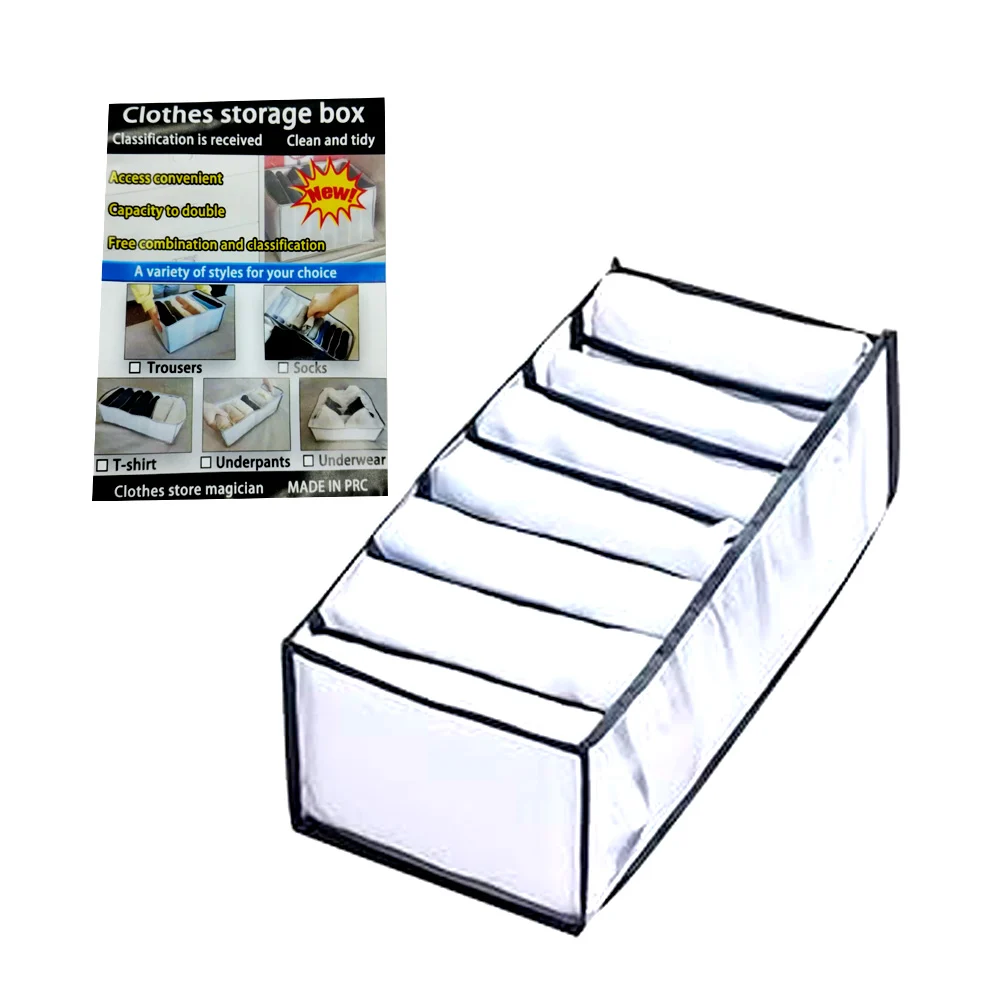 Caja organizadora con compartimentos para ropa interior, variedad de …