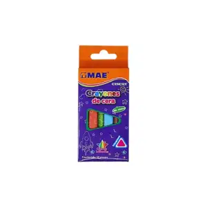 Caja con 12 crayones crayolas delgados mae en forma triangular de col…