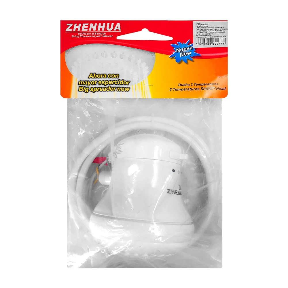 Regadera ahorradora de resistencia eléctrica para calentar el agua / d ...