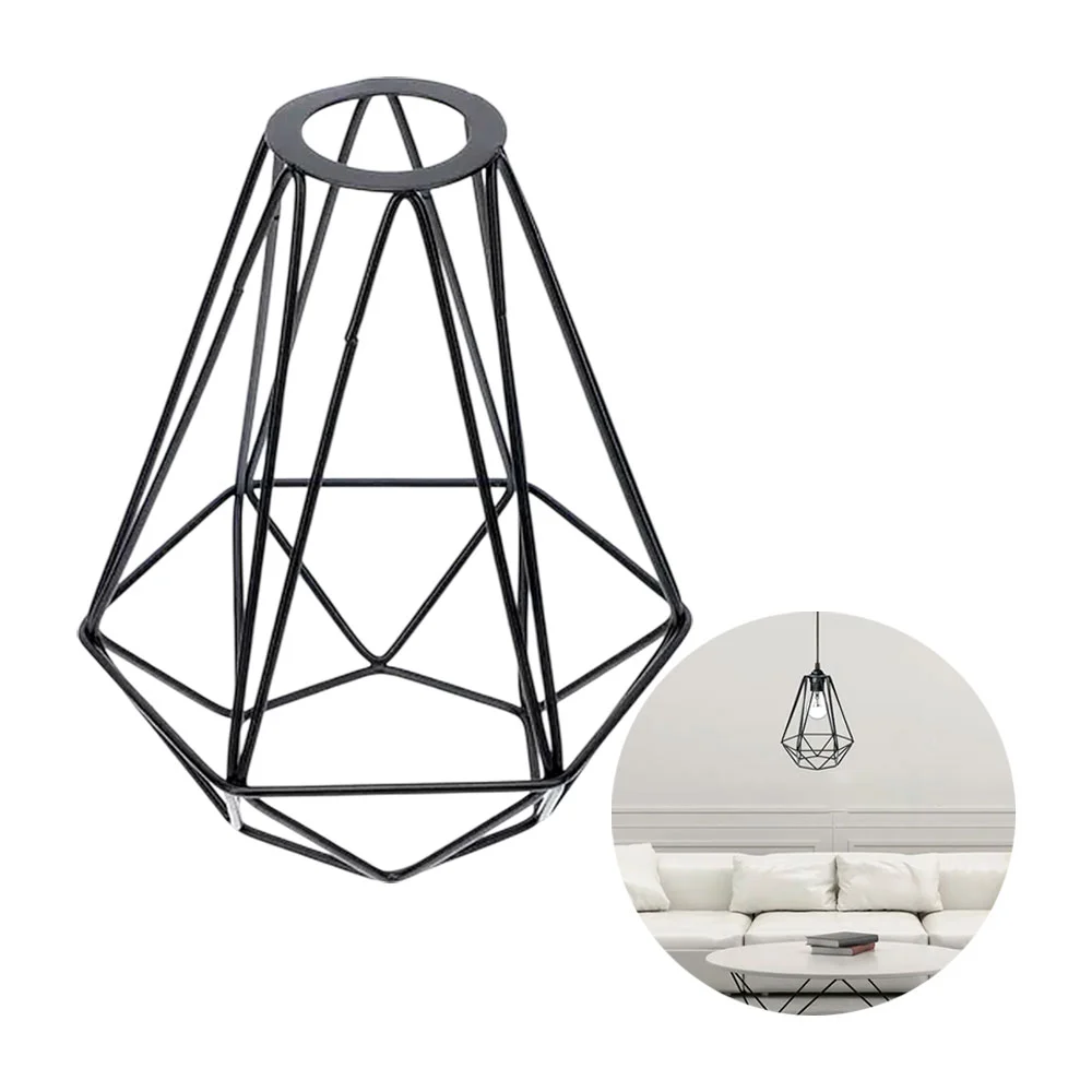 Soporte colgante tipo jaula con forma de diamante para bombilla-foco,…