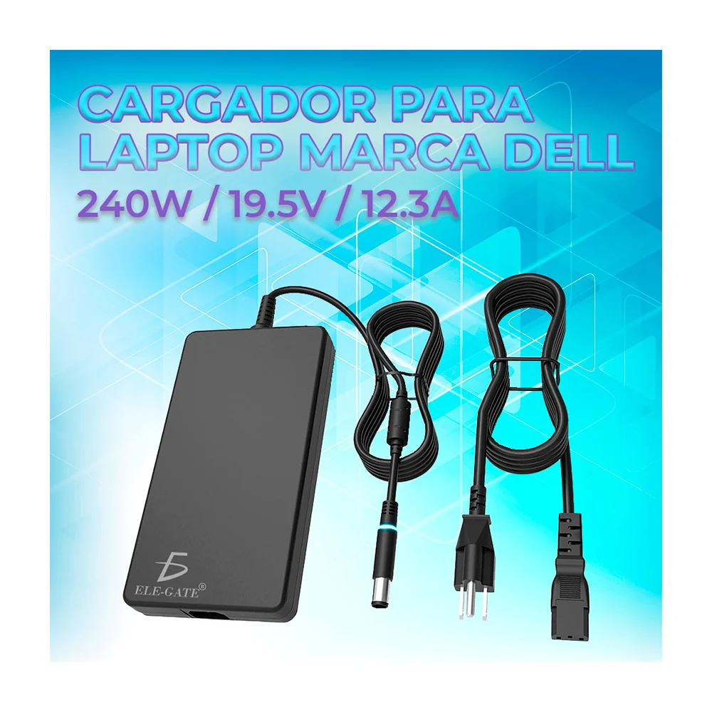 Cargador para laptop con punta de 7.4x5.0mm, compatible con dell / 24…