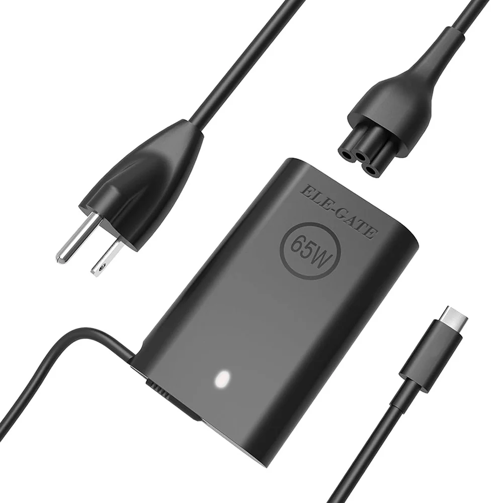 Cargador para laptop con entrada tipo c, compatible con dell / 65w 24…