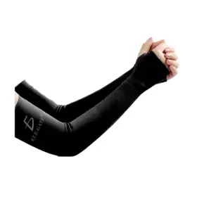Mangas elasticas con protección uv y corte para dedos