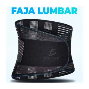 Faja lumbar con malla transpirable para corrección de postura y estil…