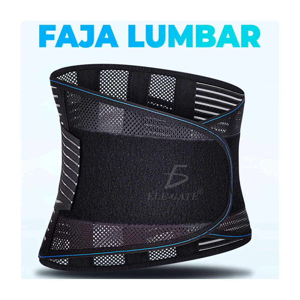 Faja lumbar con malla transpirable para corrección de postura y estil…