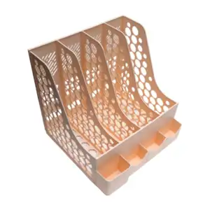 Archivero organizador cuádruple de plástico con porta lápices y stick…