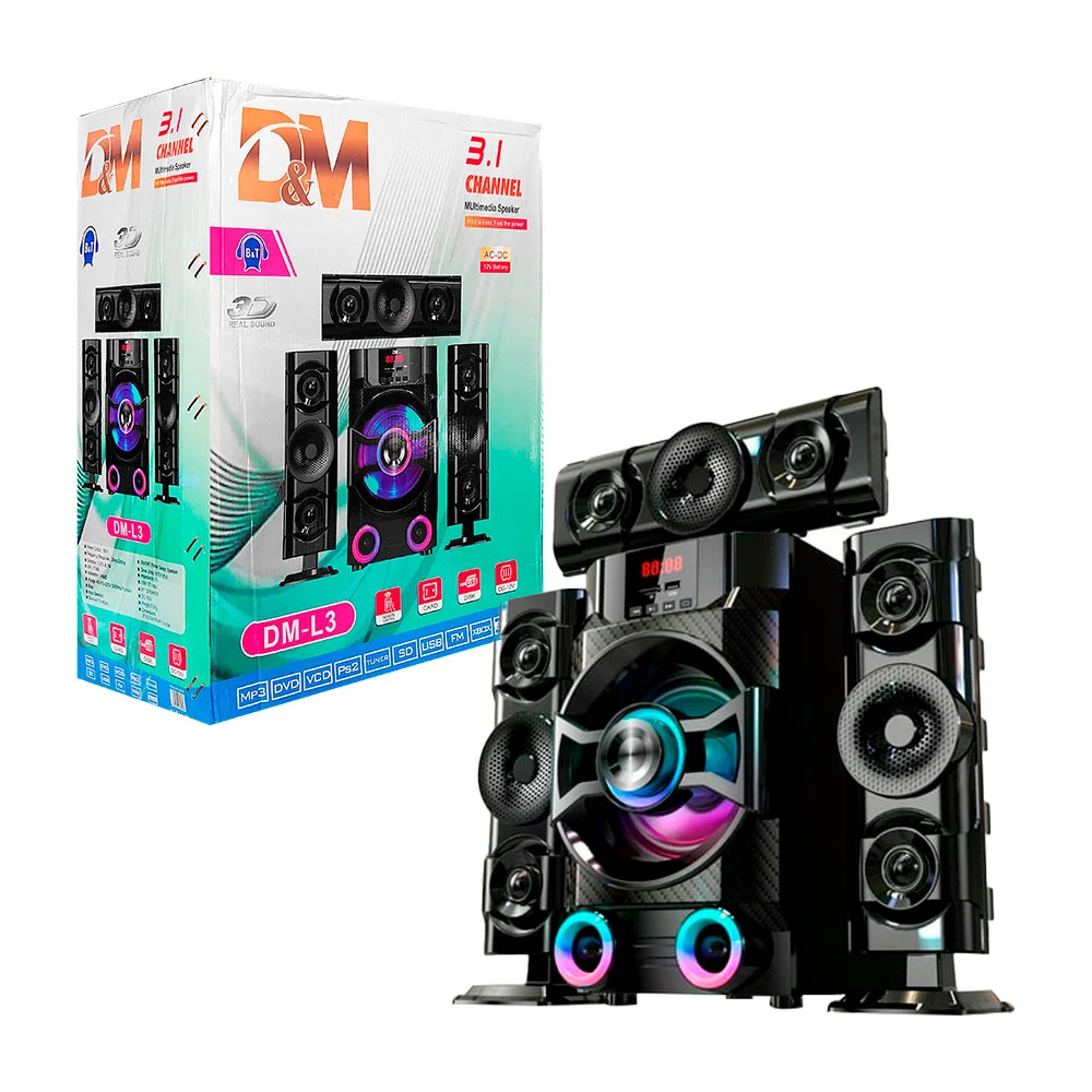 Equipo de sonido de 6 pulgadas con 3 amplificadores conexión bluetoot…