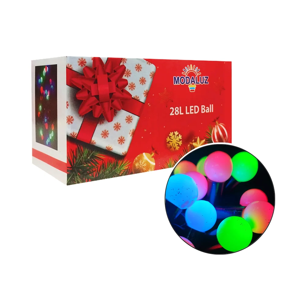 Serie guirnalda de luces led rgb con diseño en forma de mini focos bl…