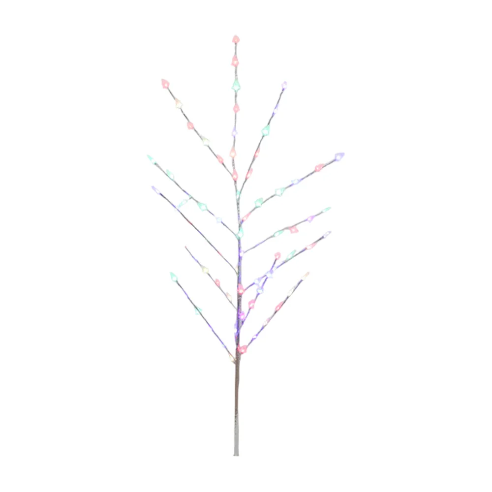 Árbol de navidad decorativo con luces led rgb en forma de árbol pino,…
