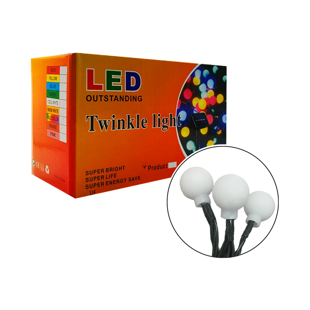 Serie de luces led con luz cálida, diseño en forma de mini focos blan…
