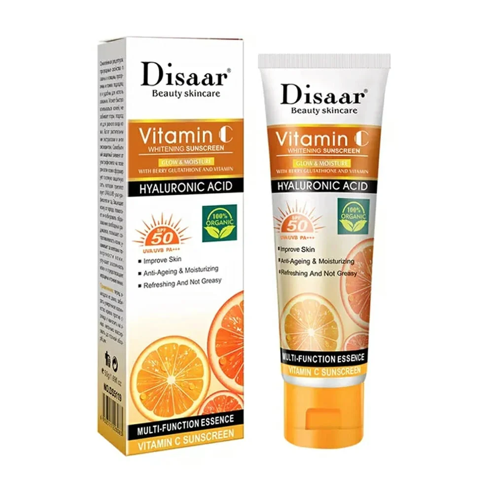 Protector solar con ácido hialurónico + vitamina c, 50g / dissar ds51…