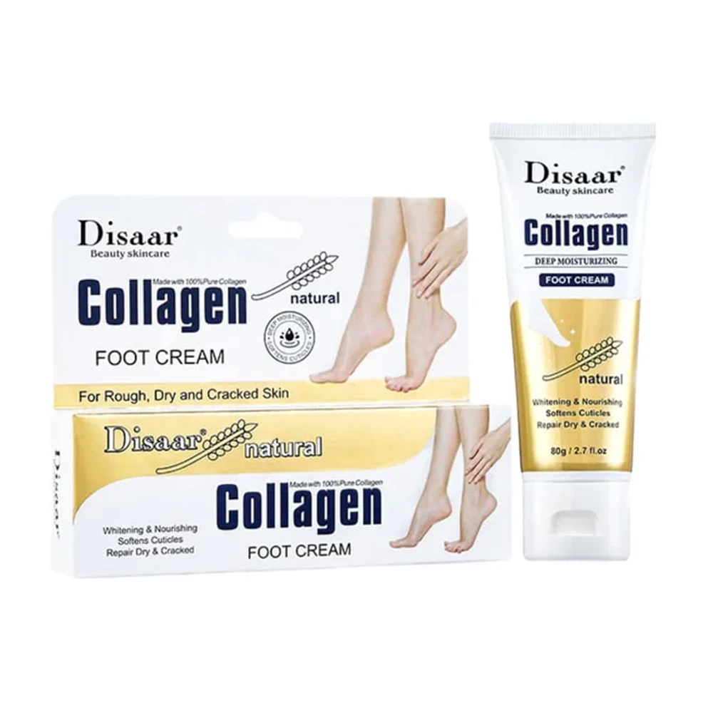 Crema hidratante con extracto de colágeno para pies, 80g / disaar / c…