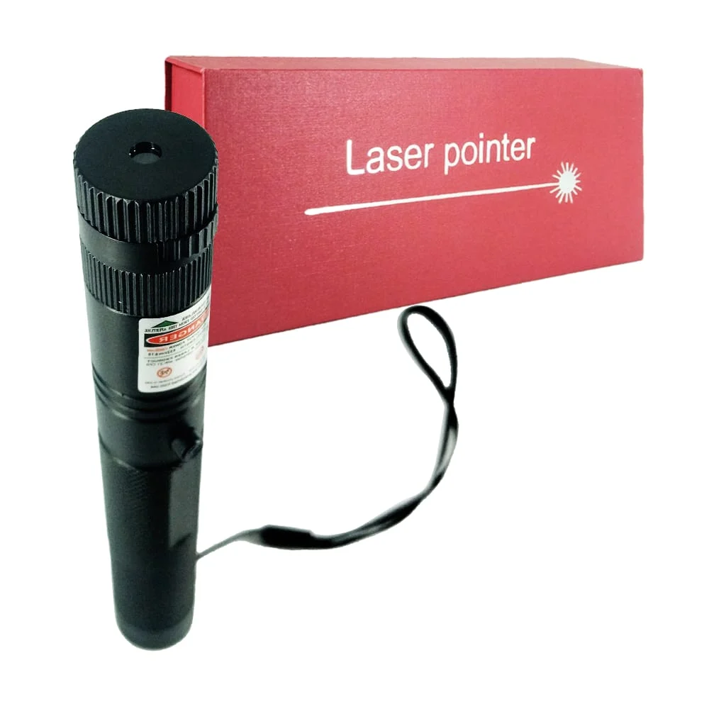 Apuntador - puntero láser color verde con llaves de seguridad y 2 cab…