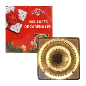 Serie de 100l luces led de cadena lineal con luz cálida para decoraci…