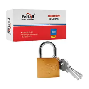 Candado feiteli de hierro, 32mm de gancho alto, anticorrosión, nivel …