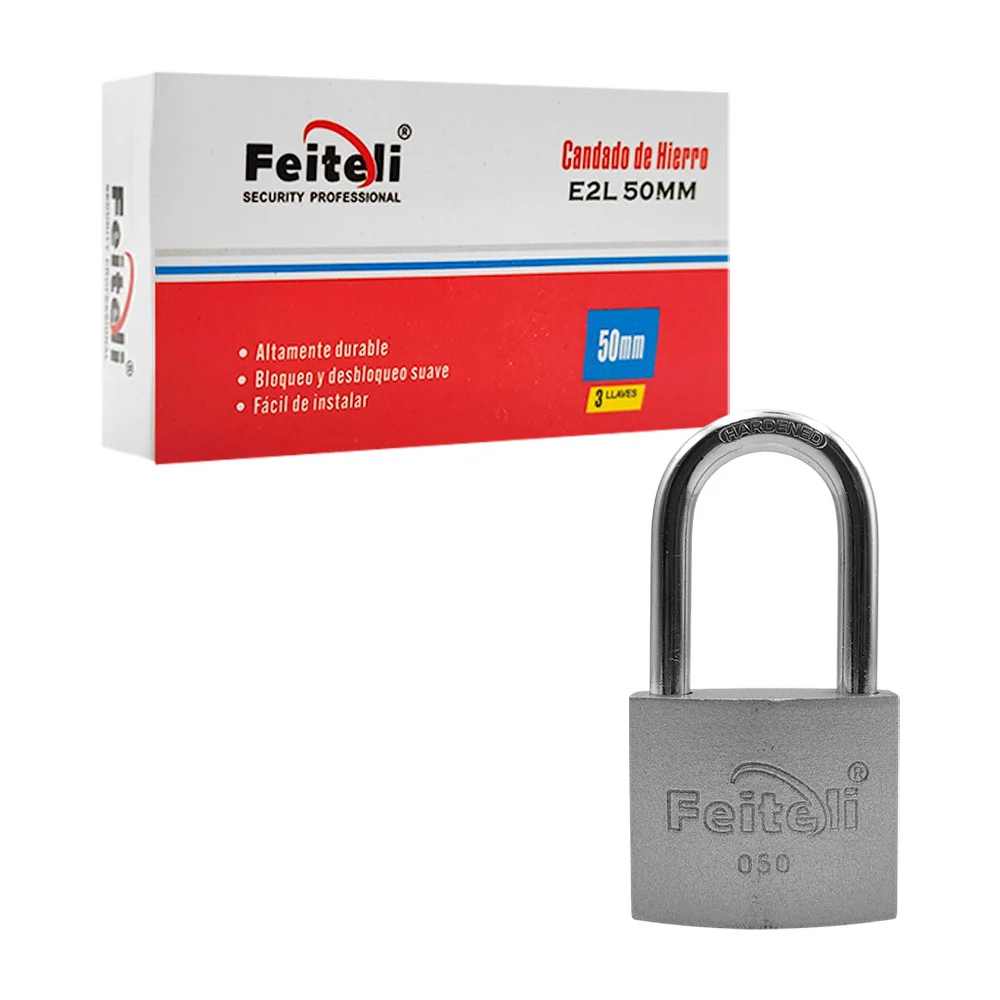 Candado feiteli de hierro, 50mm de gancho alto, resistente al corte, …
