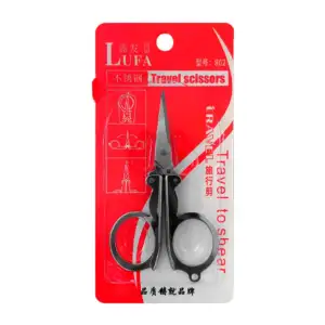 Tijeras plegables de acero inoxidable con medida de 9.5cm y punta fin…