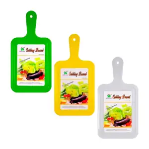 Pequeña tabla para picar con mango de plástico, variedad de colores /…