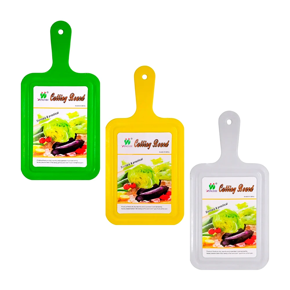 Pequeña tabla para picar con mango de plástico, variedad de colores /…