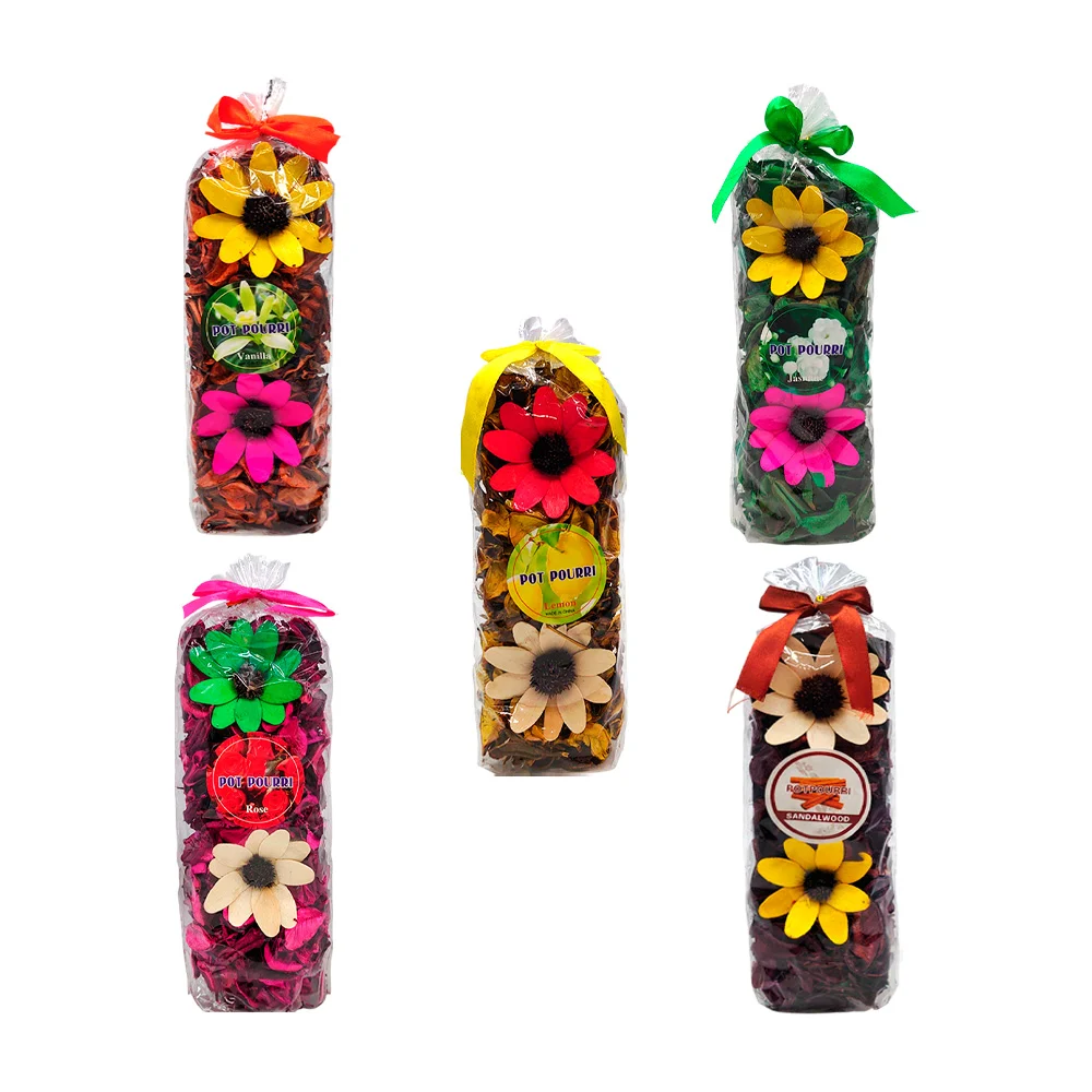 Bolsa aromatizante con 2 flores y pétalos secos de 96g, variedad de a…