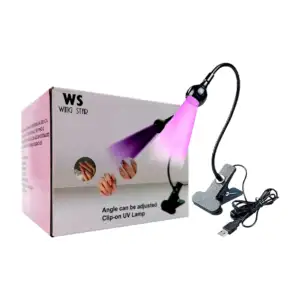 Lámpara uv flexible portátil con clip para secado de uñas, variedad d…