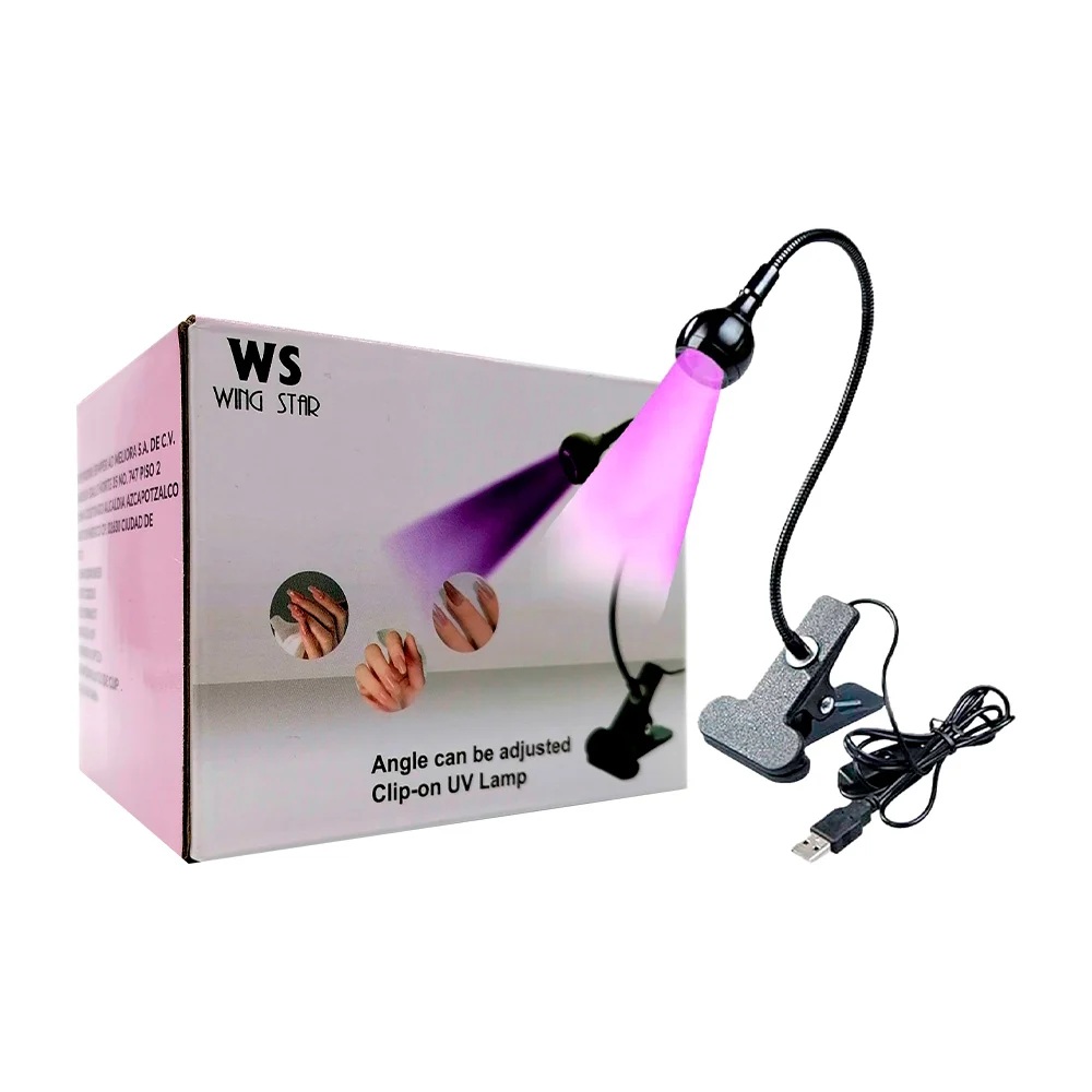 Lámpara uv flexible portátil con clip para secado de uñas, variedad d…