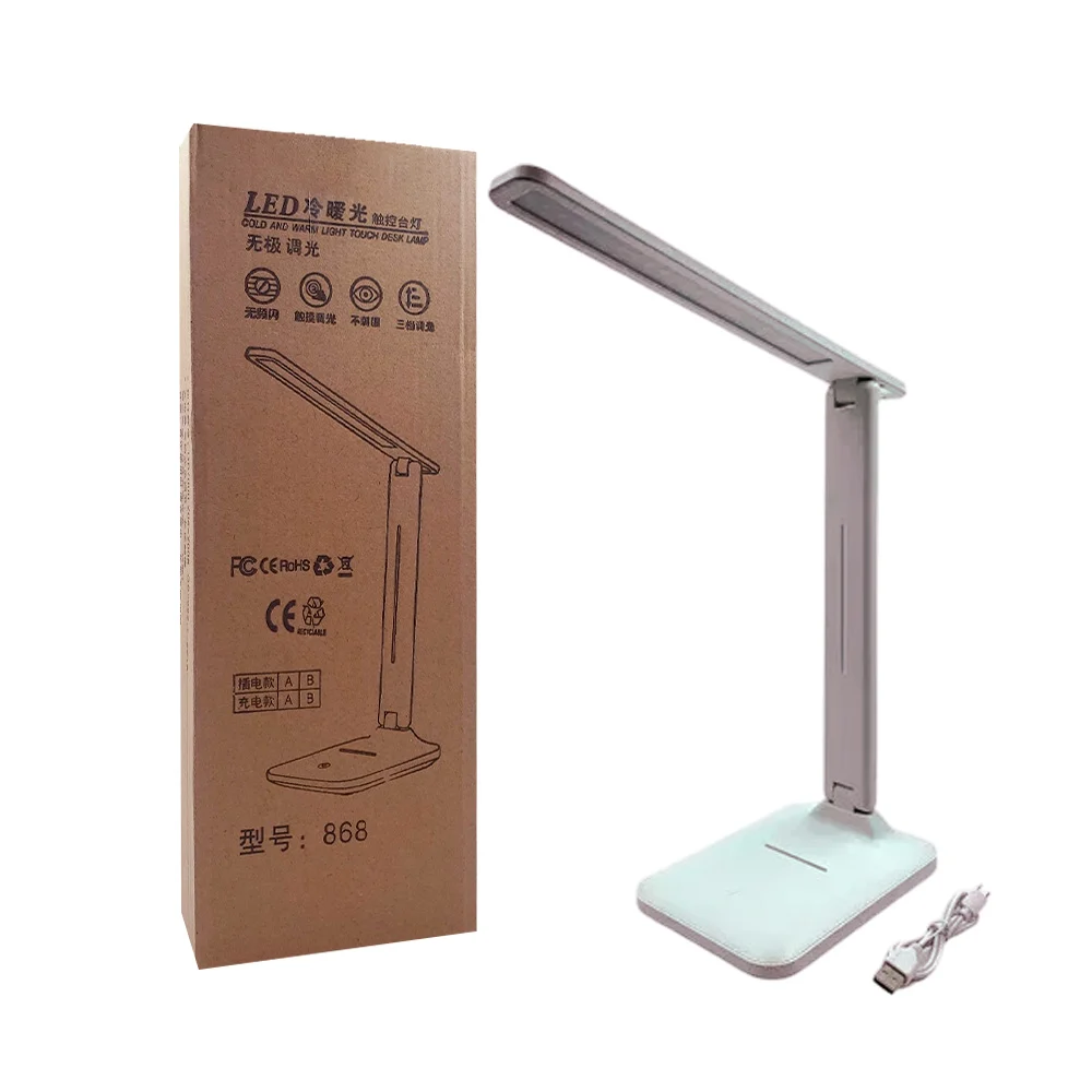 Lámpara plegable recargable con 3 niveles de luz intercambiables para…