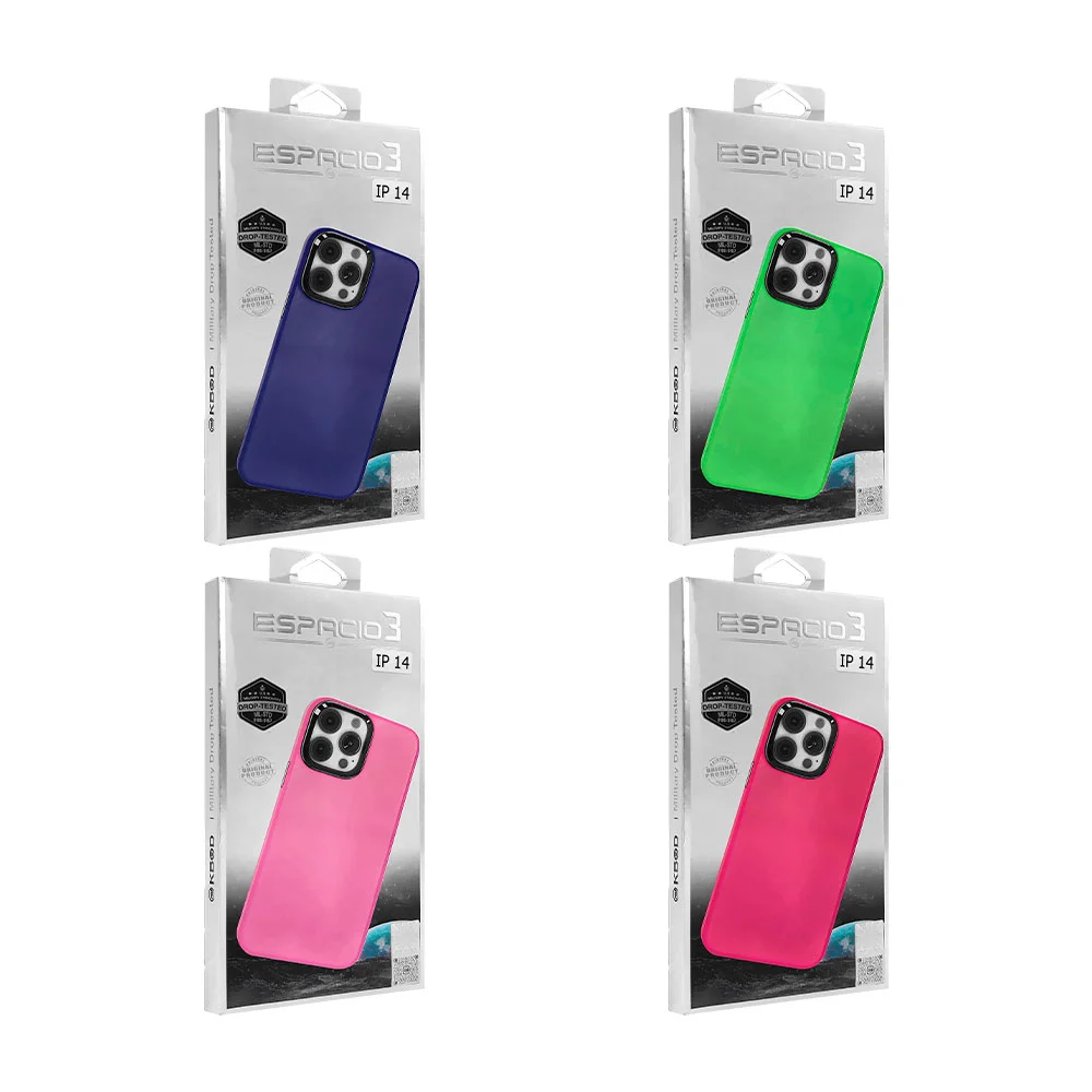 1pza Funda de plástico para iphone y samsung, traslúcida, lisa, con m…