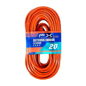Extensión naranja eléctrica outdoor indoor fx de uso rudo con 20 metr…
