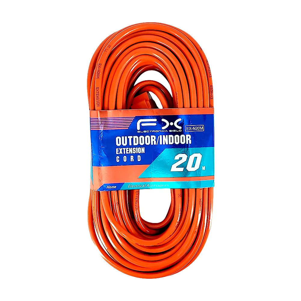 Extensión naranja eléctrica outdoor indoor fx de uso rudo con 20 metr…