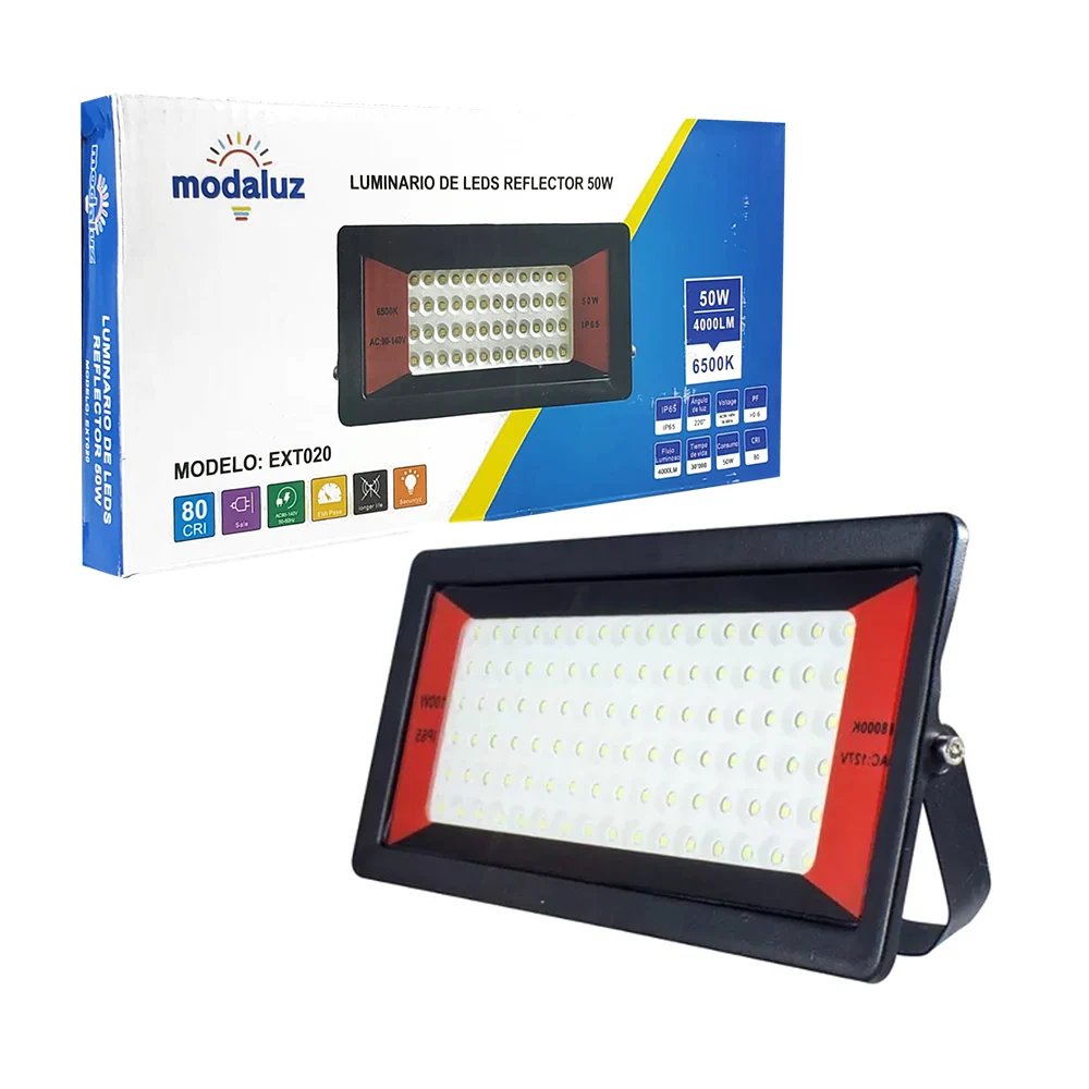 Reflector luminario led, 50w, 4000lm / modaluz ext020